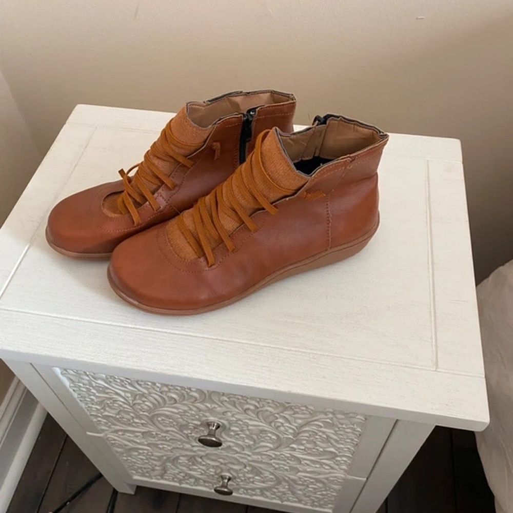 Source Unknown Brown Leather Women's Boots